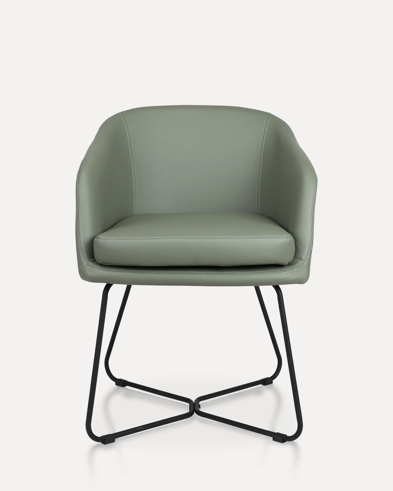 Moderna sedia in attesa verde Moderna sedia in attesa verde