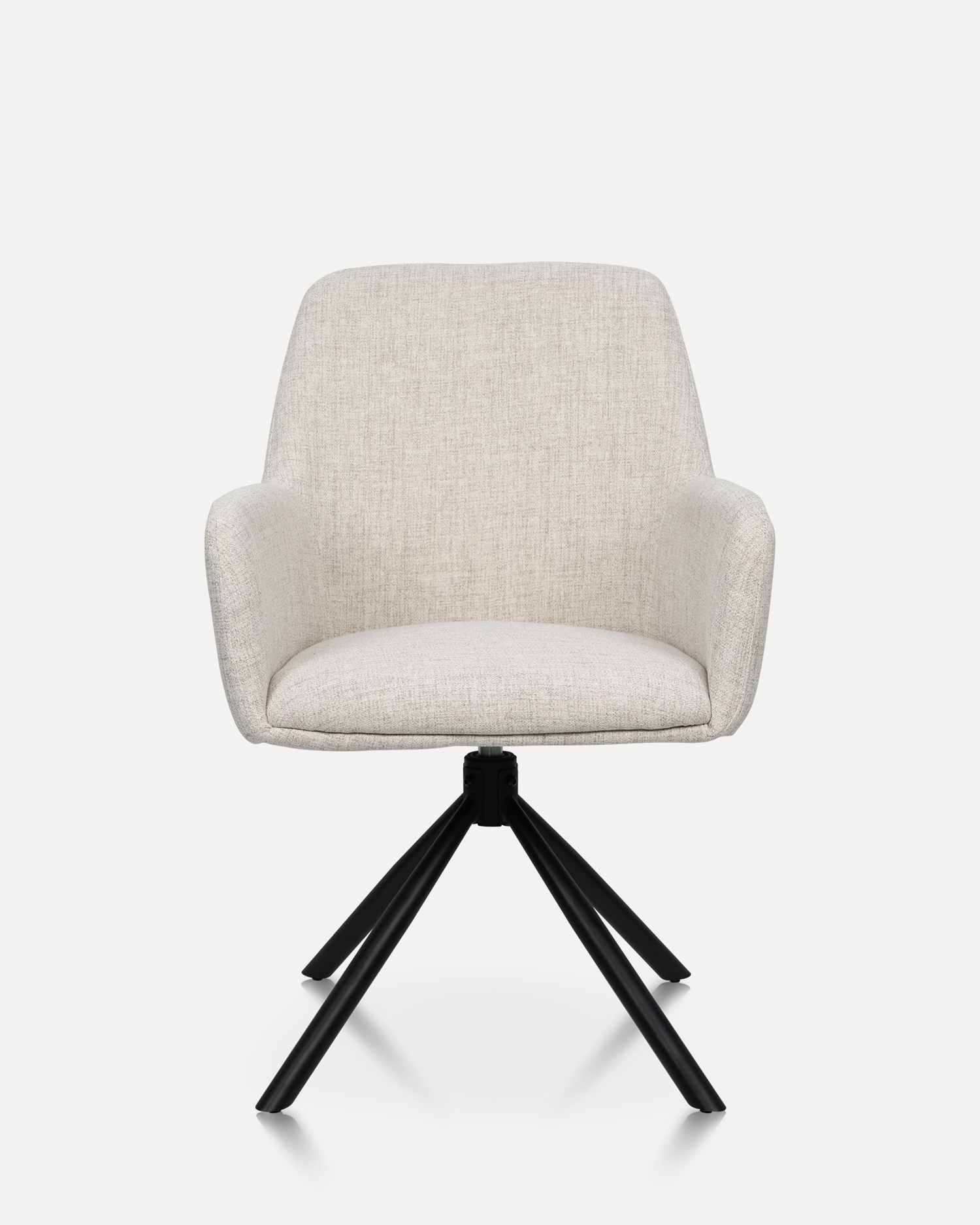 Sedia da pranzo in tessuto girevole Sedia da pranzo in tessuto girevole