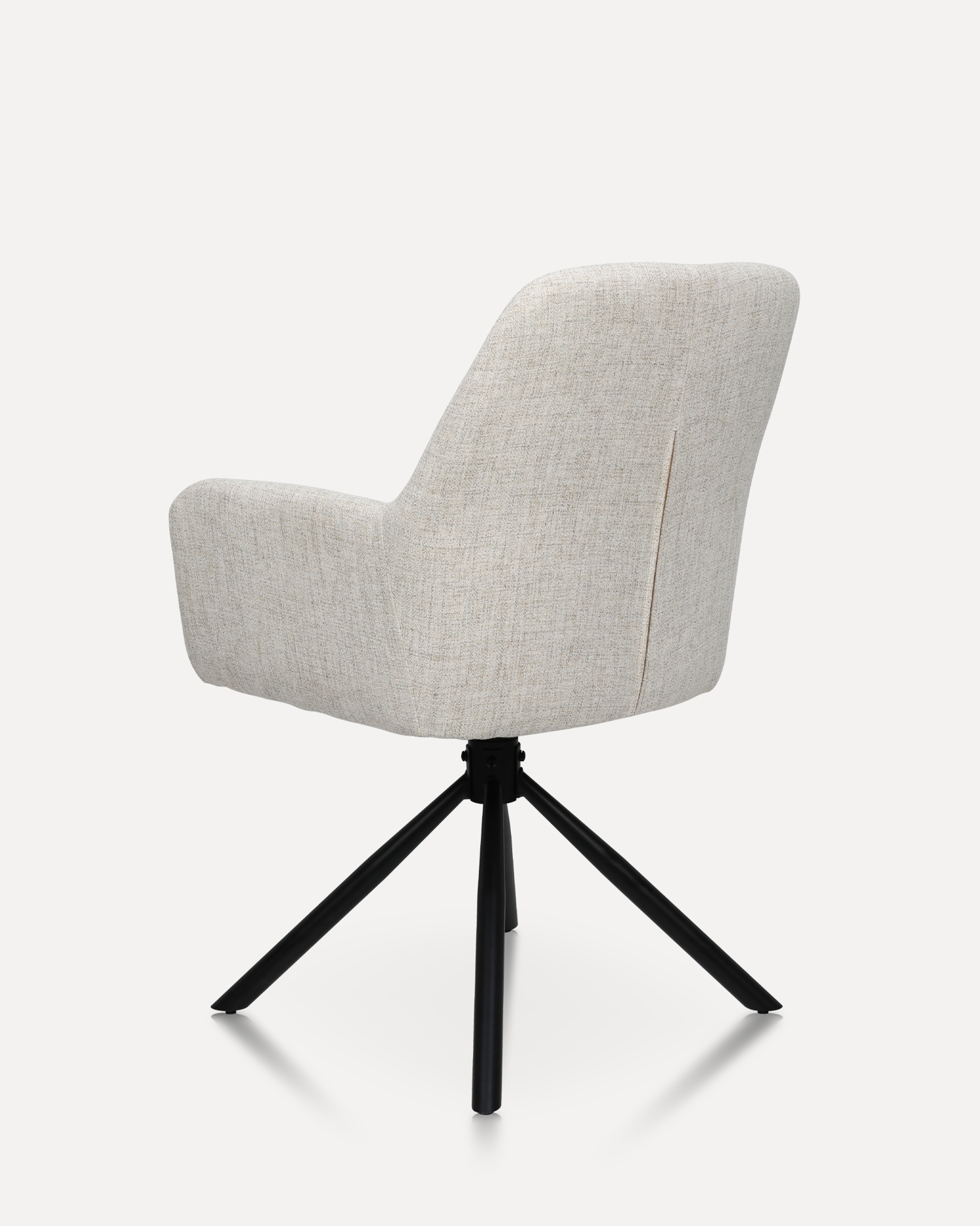 Sedia da pranzo in tessuto girevole Sedia da pranzo in tessuto girevole