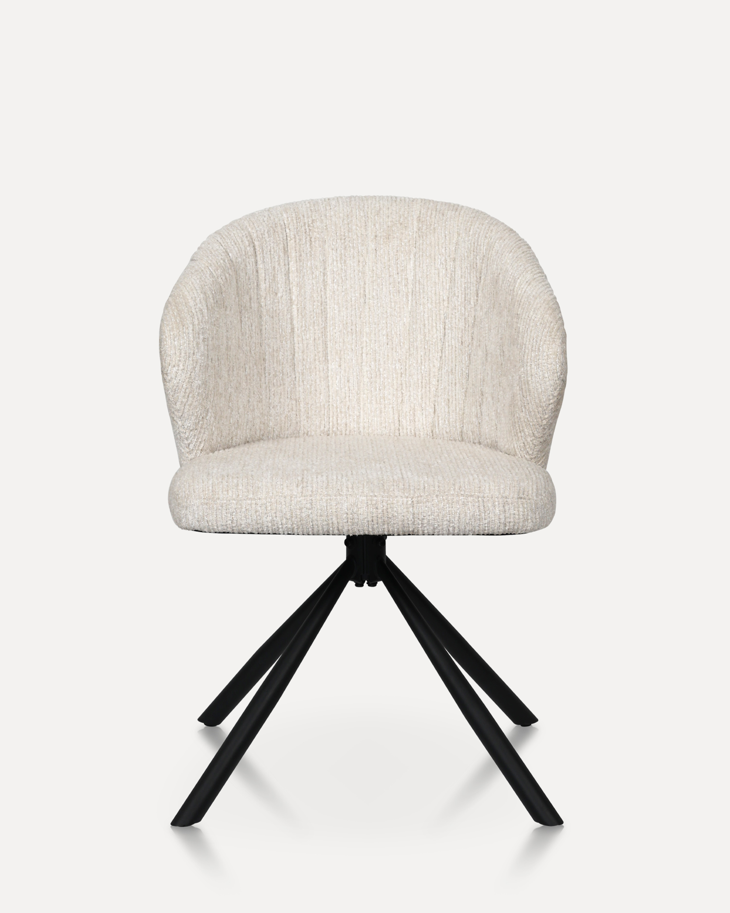 Sedie da pranzo girevoli bianche Sedie da pranzo girevoli bianche