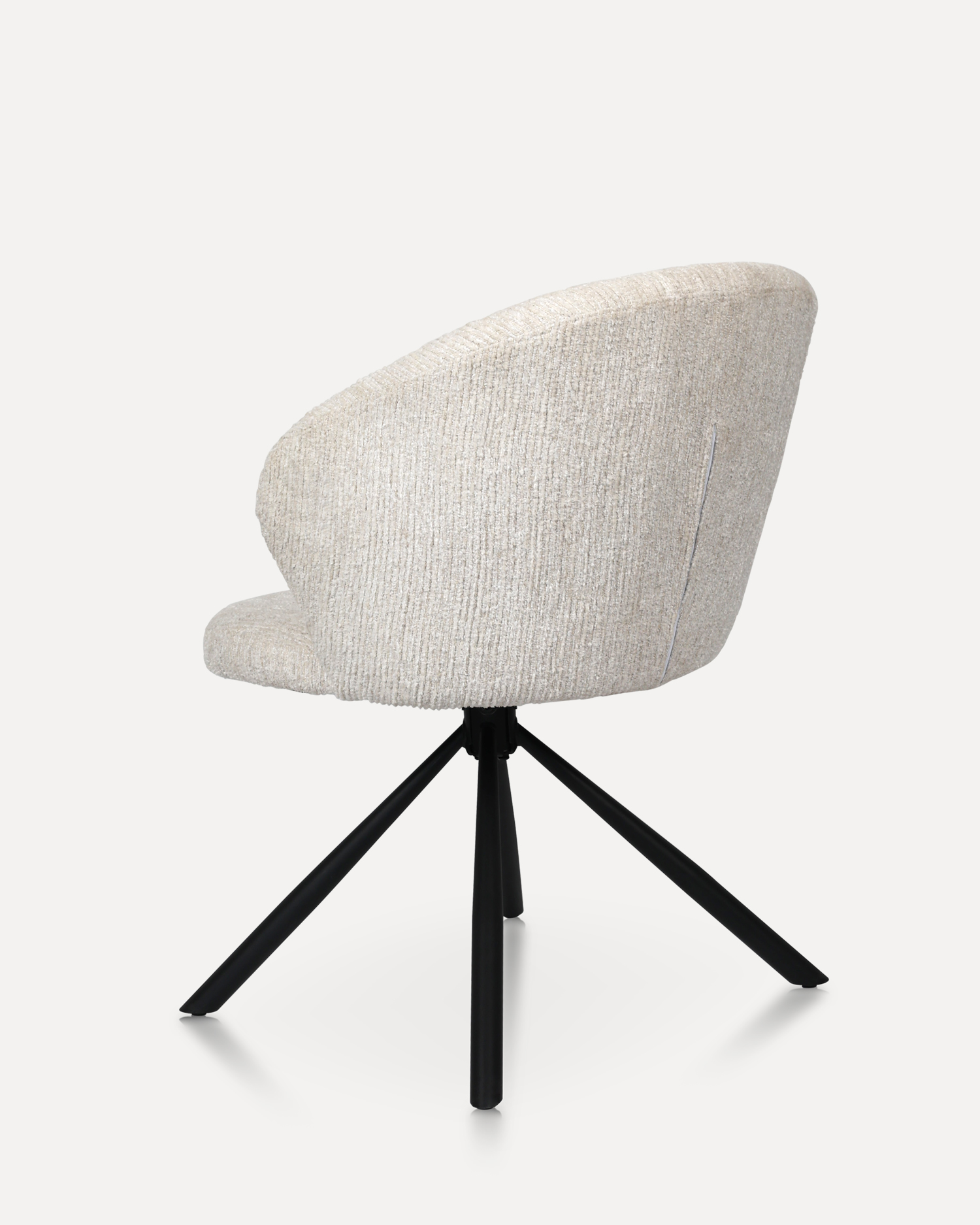 Sedie da pranzo girevoli bianche Sedie da pranzo girevoli bianche