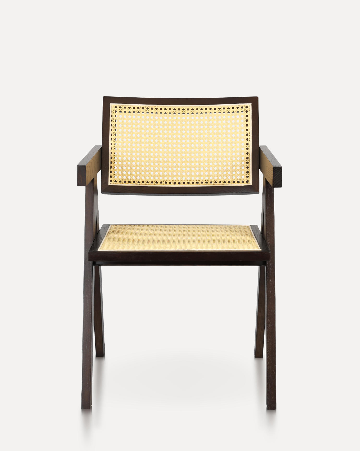 Sedie da pranzo in legno rattan minimalista Sedie da pranzo in legno rattan minimalista