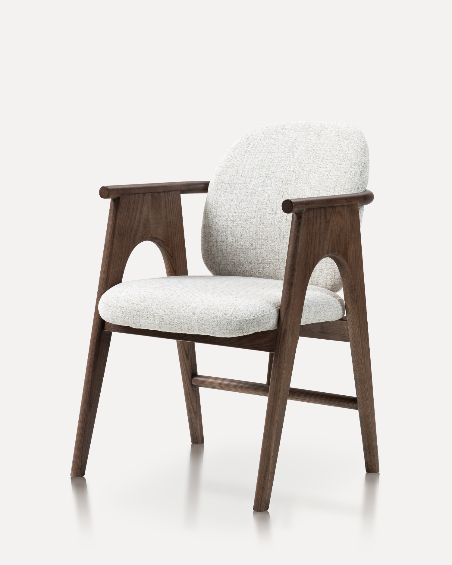 Elegante sedia in legno imbottita