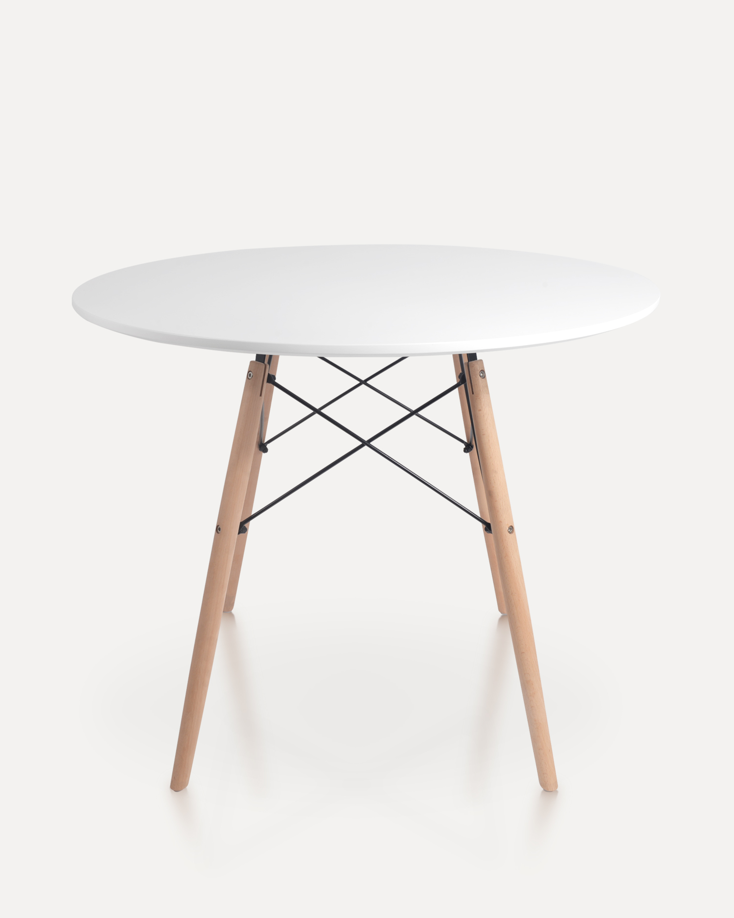 Tavolo da pranzo in legno rotondo nordico Tavolo da pranzo in legno rotondo nordico