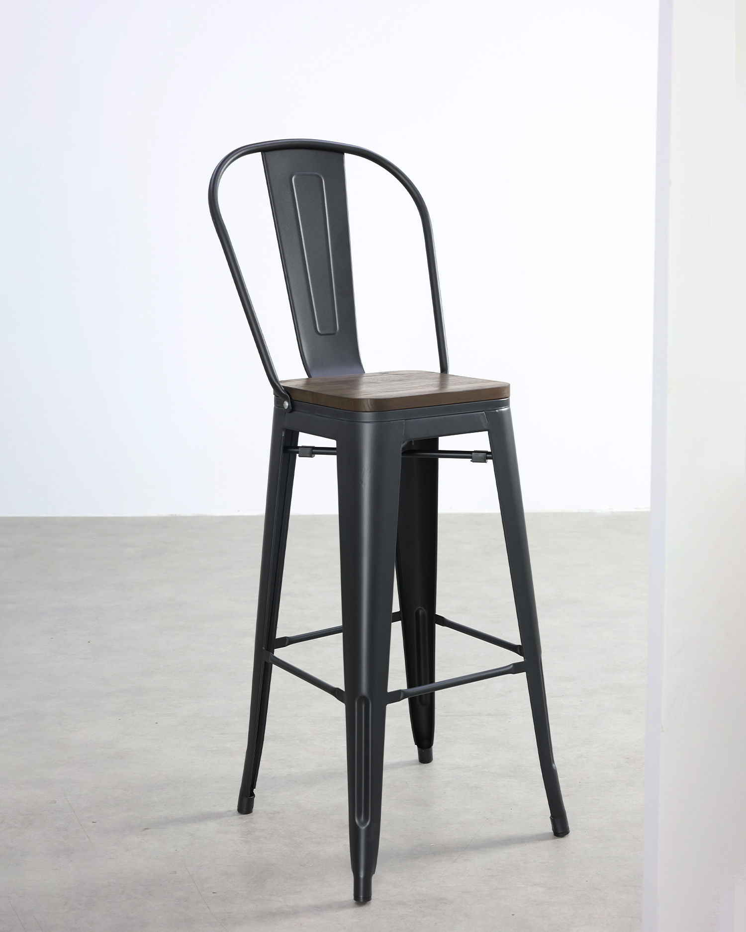 Sedie da pranzo nera retrò Sedie da pranzo nera retrò