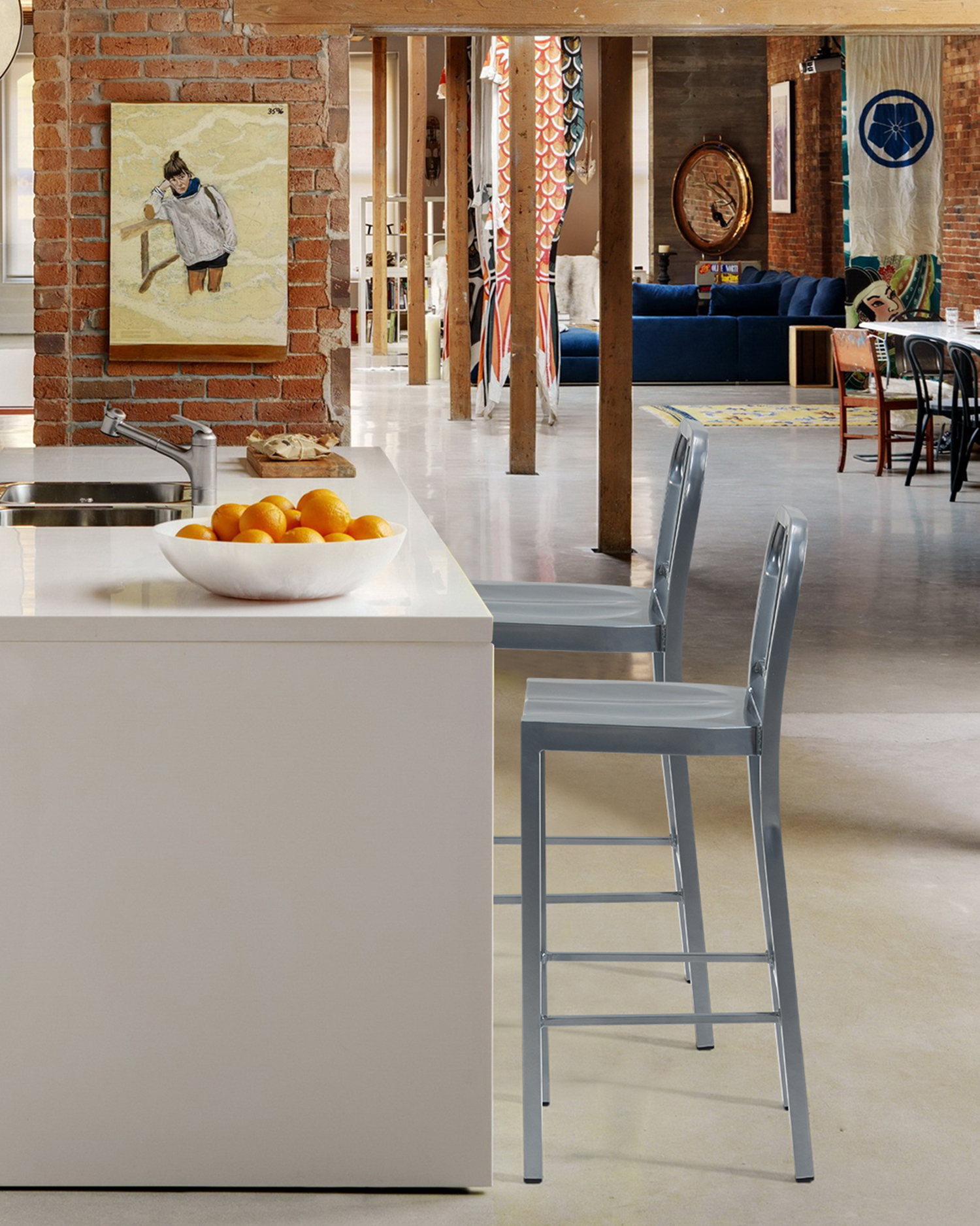 Sedia da bar della Marina Sedia da bar della Marina