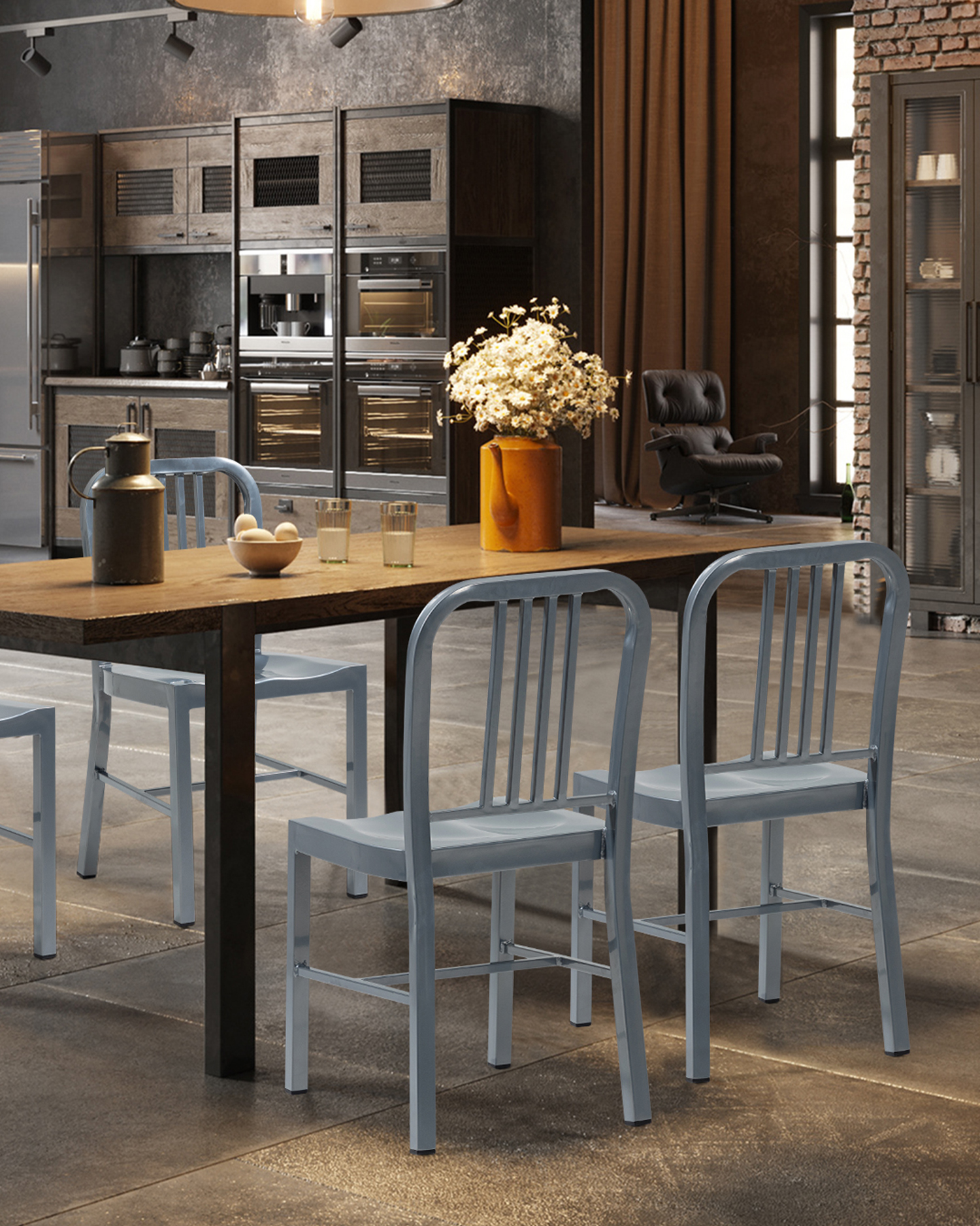 Sedia da ferro design senza tempo Sedia da ferro design senza tempo