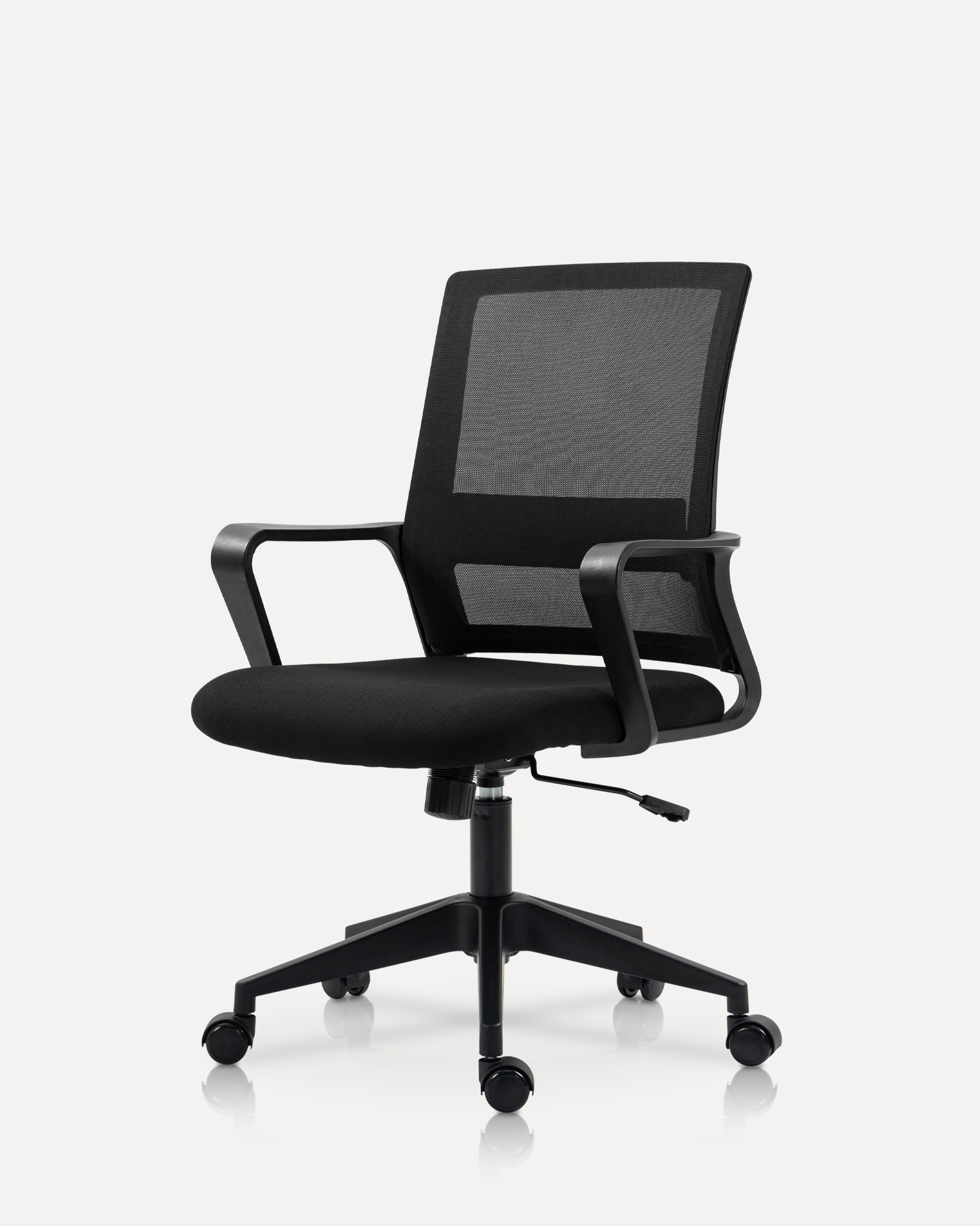 Sedia girevole a curva liscia